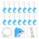 thumbnail image 2 of 21 Pcs Dolphin Keychains Mermaid Keychain Keyrings Keychain Hanging Pendant 2022 Graduation Keychain Dolphin Keyring, 2 of 3