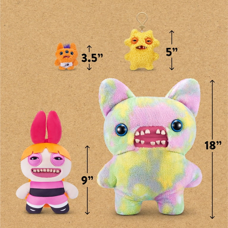 Fuggler, Plush Toy, 9 inch Powerpuff Girls Blossom, Soft Ugly