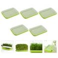 thumbnail image 3 of Raindrops Germination Tray For Sprouts Sprouting Basin Green 5Pcs 13.36X9.82X1.57in Plastic, 3 of 8