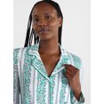 thumbnail image 4 of Joyspun Women’s Dreamy Soft Collection Notch Collar Long Sleeve Pajama Set, Sizes XS to 3X, 4 of 5