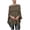 Coffee, variant on Women's Loose Shawl Irregular Off Shoulder Solid Blouse Flowing Wrap Cardigan
