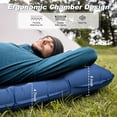 thumbnail image 3 of ACVOD Colchoneta para dormir para acampar, extra gruesa, colchoneta inflable para dormir de 4,7 pulgadas, ultraligera, impermeable, con colchón de aire con bomba incorporada para mochileros, caminatas, 3 of 5