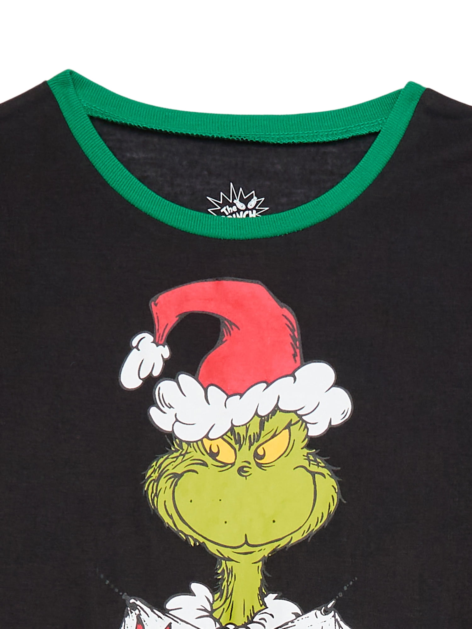 Dr. Seuss Kids Merry Grinchmas Matching Family Pajama Set, 2-Piece, Sizes 4-16 & Plus