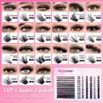 thumbnail image 2 of YUANZHIJIE 144pcs/case 100% Handmade DIY Lashes Extension 8-16mm Mix Length Eyelashes Segmented Eyelashes Bundle Lash, 2 of 5