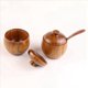 thumbnail image 3 of 2X Tarro de Condimentos de Madera de 180 Ml/6 Oz con Tapa y Cuchara, Salero Retro de Cocina, Caja de Almacenamiento de Condimentos de Azúcar, 3 of 5