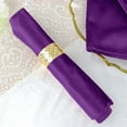 thumbnail image 6 of Efavormart 20"x20" Purple Wholesale Premium Seamless Velvet Linen Napkins - 5 PCS, 6 of 6