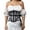 Black, variant on Corset Tops for Women, Bustier Shapewear Bodysuit Breathable Mesh Waist Trainer Half Corset Rear Strap Shaping Support