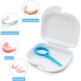 thumbnail image 2 of 2 Pcs Étui de Rétention Orthodontique avec Trous d'Aération, Étui de Protection Buccale Boîte de Rétention Dentaire avec Outil de Retrait d'Appareils Invisibles - Léger et Portable, Bleu Clair et Blanc, 2 of 8