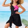 thumbnail image 6 of ATOGUTA Swimsuits for Teen Girls Kids Swimwear for Girls Bathing Suits with Cover Up Skirt Size 5T-12, Black, 6 of 6
