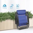thumbnail image 6 of VTOY Zero Gravity Chair Outdoor Lounge Chairs Adjustable Mesh Reclining Chair for Pool Beach Camping Lounge Chair with Pillows and Cup Tray-Navy, 6 of 8