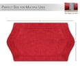 thumbnail image 4 of HOME WEAVERS Waterford Collection Cotton Tufted Bath Rug, 21" x 34", Red, 4 of 9