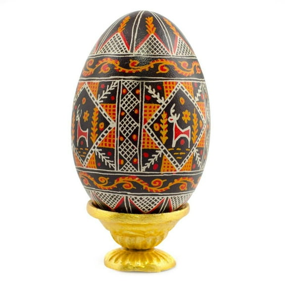 Rough Surface Golden Dish Metal Egg Stand