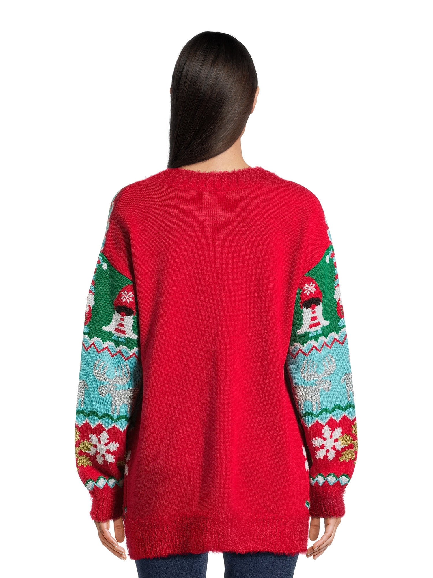 Lustige Weihnachts-Strickjacke Für Damen - 3D Digitaldruck, Wärmend, Langärmlig & Vielseitig Kombinierbar