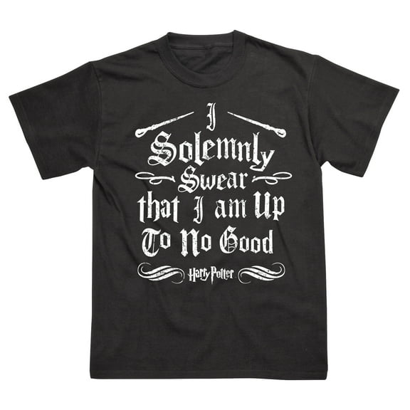 Harry Potter Cotton SS T-Shirt ~ Solemnly Swear black