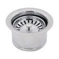 thumbnail image 4 of Westbrass COMBO PACK 3-1/2" Post Style Sink Strainer and Extra-Deep Waste Disposal Trim, Polished Chrome, 4 of 12