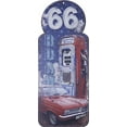 thumbnail image 1 of Route 66 avec Panneau Métallique pour Voiture et Pompe à Essence, 1 of 1