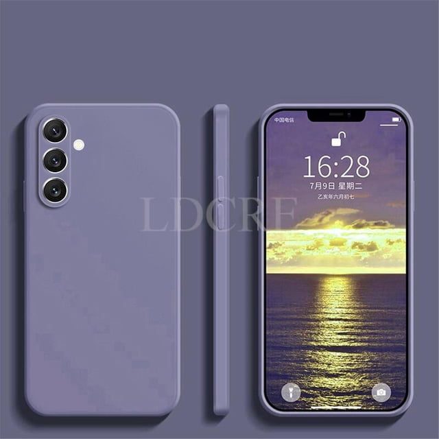 Funda de silicona líquida para Samsung Galaxy A54, carcasa protectora de TPU para Samsung A54, M54, M14, A34, A24, A53, A14, A04E, A04, A04S, A23, A33 Fivean unisex