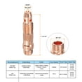 thumbnail image 2 of 10Pcs TIG Welding Collet Body 10N30 (0.040") for WP-17, WP-18, and WP-26 Series Welding Torch, 2 of 5