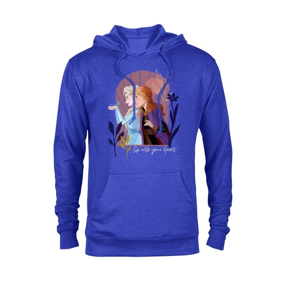 Disney Frozen Elsa Anna Bruni Go With Your Heart - Pullover Hoodie for Adults - Customized-Royal Heather
