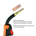 thumbnail image 4 of 7-Piece Brass Gasless MIG Welding Gun Nozzle Kit with 0.035" (0.9mm) Conductive Tips, Heat-Resistant Airless Nozzle & Connecting Rod - Compatible with Century FC90 80GL, Forney Easy Weld, Ti Easy, 4 of 7