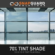 Ceramic Window Tint For Home (Blocks Up To 99% of UV/IRR Rays) 5 Feet x 10 Feet - 70%