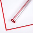 thumbnail image 1 of Nvzi glass paper floral paper, dustproof, waterproof, transparent, colored border, floral flower packaging paper, floral bouquet floral paper (red), 1 of 5
