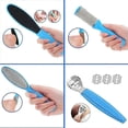 thumbnail image 2 of Lima para pies 8 en 1 para eliminar callos, raspador de callos de acero inoxidable, cepillo para callos para el cuidado de los pies, juego de herramientas para pedicura, peeling anticallos, 2 of 4