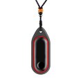 thumbnail image 1 of Pulsera deportiva inteligente con colgante y correa de cuerda, compatible con Xiaomi Band 3, color negro y rojo., 1 of 5