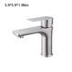 thumbnail image 5 of Advancent Palanca única por encima del lavabo, grifo de agua contemporáneo frío y caliente, repuesto para oficina, Hotel, cocina, grifos de Juegos de accesorios de baño Plata, 5 of 6