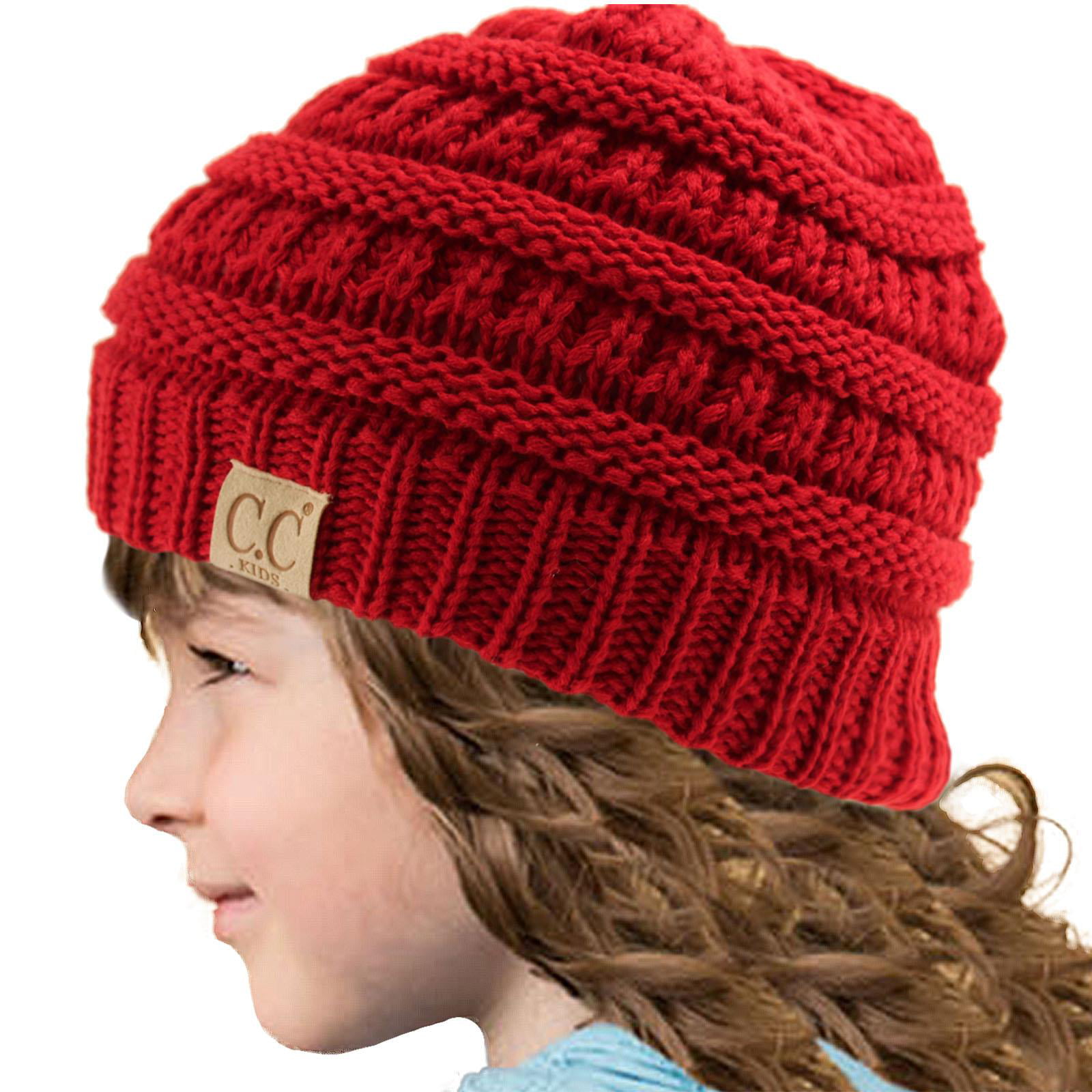 Biden Harris 2020 Kids Toddler Stretchy Winter Knitted Hat Childrens Beanie Knitted Cap Black 