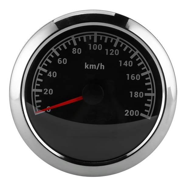 Velocímetro GPS de 85 mm, Pantalla Multifunció de Direcciónica del Odómetro para Motocicleta, Barco y Coche