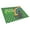 Black, variant on Red and White Pit Bull Terrier St. Patrick's Day Glass Cutting Board Large 12 in x 15 in