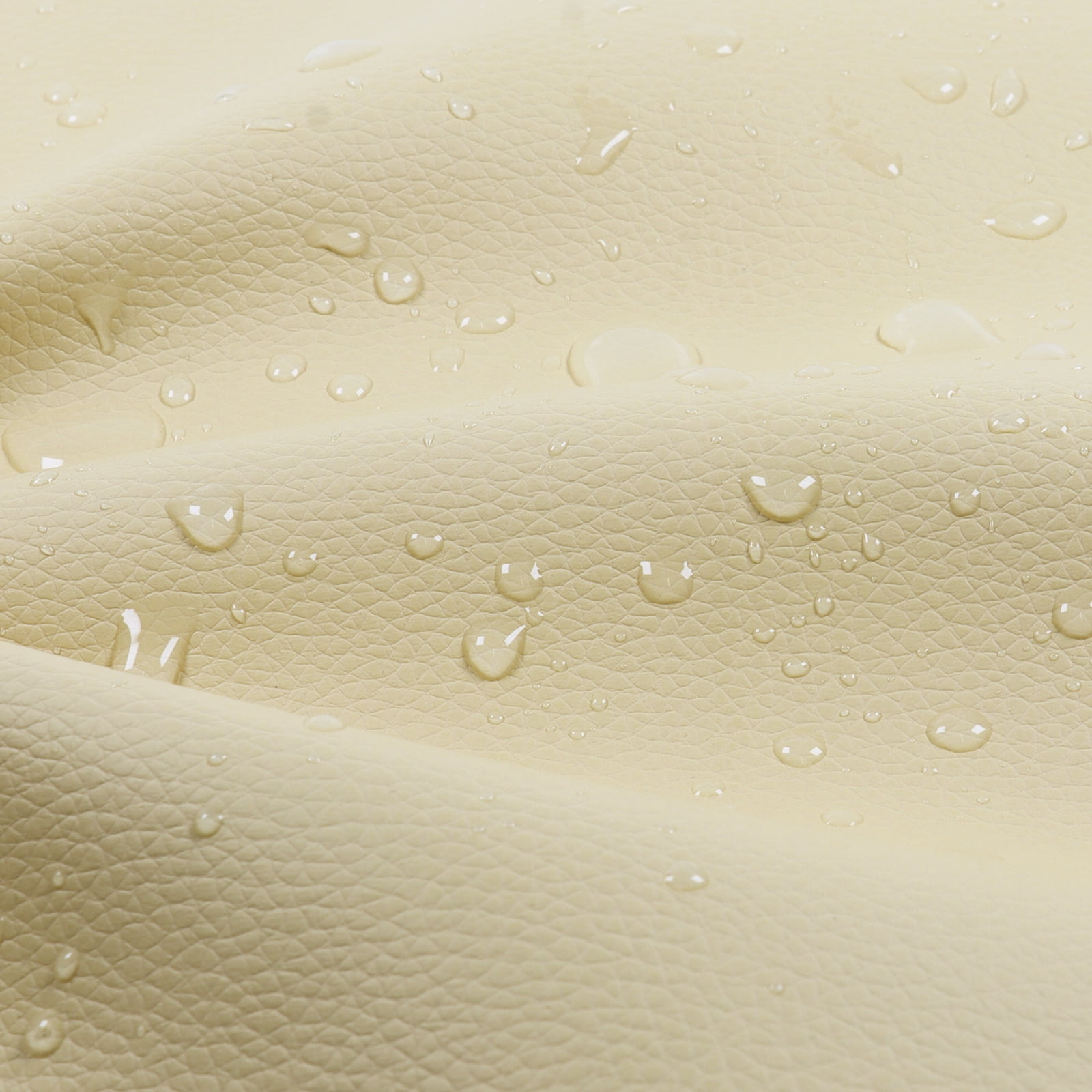 Synthetic Leather Fabric Reupholstery fabric for Seats, Home Decor (Beige,54" x 28")
