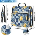 thumbnail image 2 of FORMRS Zipper Binder with Shoulder Strap 2-inch Ring 500 Sheet Capacity File Bag, Retro Plaid Lemon, 2 of 5
