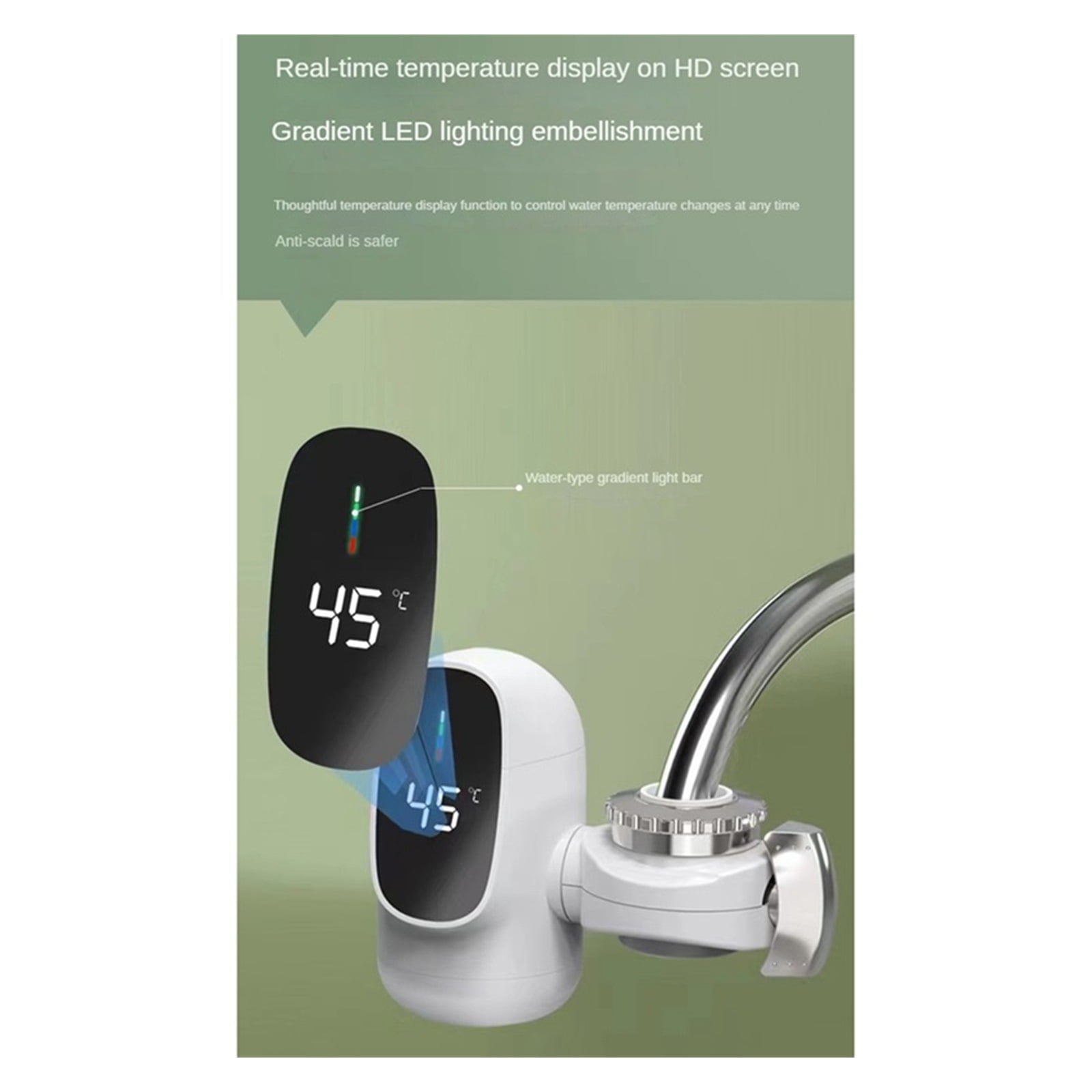 Instant Electric Hot Water Heater Faucet,Digital Display Heating Tap Water Heater For Bathroom Faucet,instant Hot Water Faucet ,Easy to Install