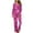 C-Hot Pink, variant on Tiweut Women Pajamas Set Heart Print Valentine's Day Button Long Sleeve Tops and Pants Sleepwear Clothes