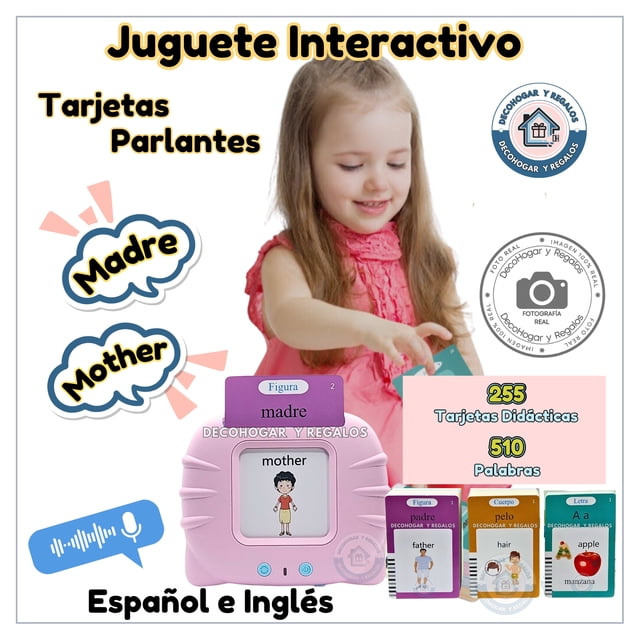 Juguete educativo parlante Montessori para aprender logopedia