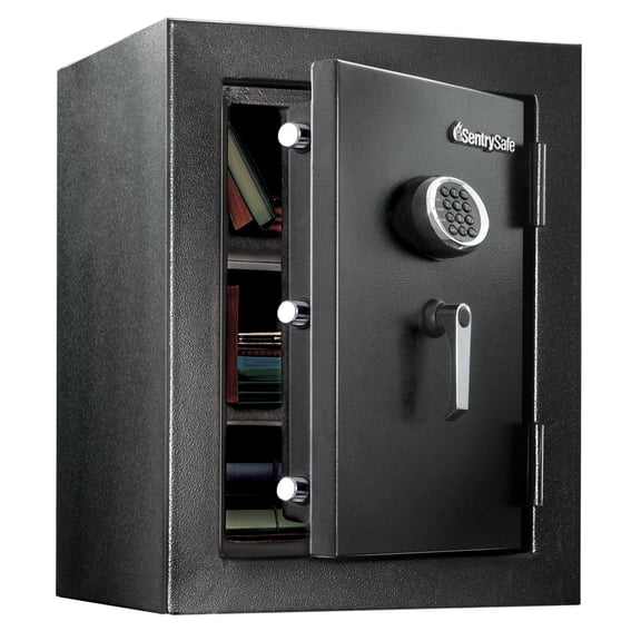 SentrySafe EF3428E Large Fire/Water Resistant Safe with Digital Keypad, 3.4 Cu-Ft., Black