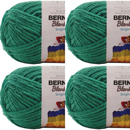 Spinrite Bernat Blanket Brights Big Ball Yarn - Go Go Green, 1 Pack of 4 Piece