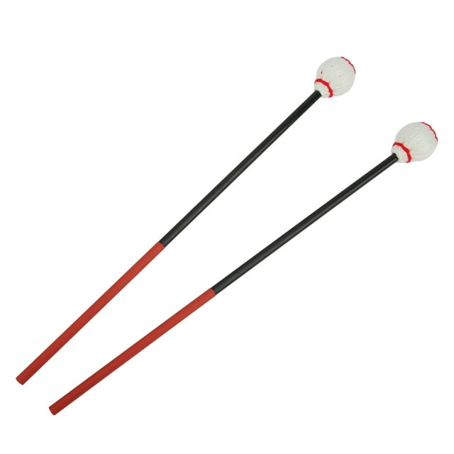 Mazos de marimba, fibra de carbono, hilo de algodón, baquetas, martillo para instrumentos de percusión bajos, cabeza blanca