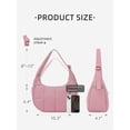 thumbnail image 2 of Bolso de hombro WESTBRONCO Small Puffer Crescent de nylon para mujer, 2 of 6
