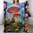 thumbnail image 3 of JEUXUS  Mushroom Blanket Throw,Mushroom Gifts for Women,Mushroom Gifts for Mushroom Lovers Blanket,Mushroom Throw Blanket for Teens,Cozy Mushroom Themed Gifts Blanket for Sofa Couch, 3 of 6