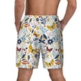 thumbnail image 2 of Lsque Mens Swim Trunks Flowers Butterfly Pattern - Bathing Suit Compression Liner - Beach Swim Shorts Swimwear - (S-3XL) - Stretch Quick Dry -XX-Large, 2 of 9