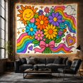 thumbnail image 6 of Retro Christmas Ornament Tapestry Wall Hanging, 6 of 7
