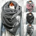 thumbnail image 4 of Écharpes Chaudes d'Hiver de Châles d'Écharpe de Boho d'Impression Vintage de Femmes, 4 of 4