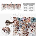 thumbnail image 6 of Brown Eucalyptus Fall Tie Up Valance Curtains for Windows, Kitchen Curtains Window Treatments, Botanical Weeping Leaves Pastoral Short Window Shades Valances for Bedroom Bathroom Cafe 42"x12", 6 of 8