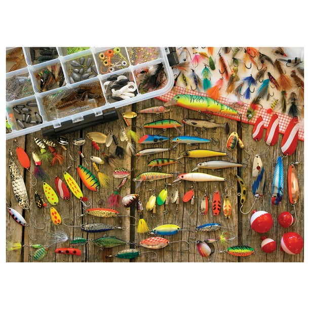 $1000 fishing lure Inhaler 8-inch Jointed Crankbait With 1000 pieces Cobble Hill Puzzle - 1000