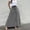 Gray, variant on High Waisted Skirts for Women Vintage Stretch A-Line Flared Casual Maxi Skirts Buttons Down Elegant Flowy Skater