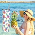 thumbnail image 4 of Pineapple Gifts for Women, Pineapple Tumbler with Lid and Straw, Pineapple Tumbler Cup, Pineapple Cups, Pineapple Mug, Colorful Pineapple Gifts, 20oz Insulated Tumbler for Pineapple Lover, 4 of 6