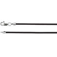 thumbnail image 2 of 18" 1.5 mm Black Leather Cord in Sterling Silver, 2 of 5